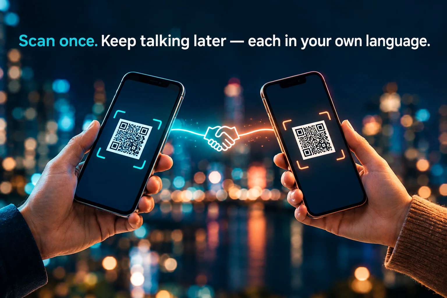 Scan once. Keep talking later.