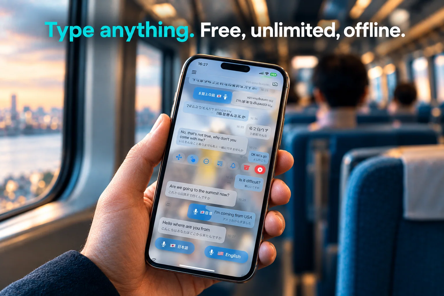 Type anything. Free, unlimited, offline.